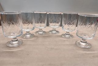 Bicchieri cristallo incisi - 6pz