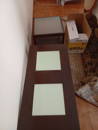 Mesa centro madera marrón
