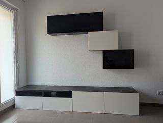 Muebles salón - blanco y negro