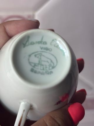 Juego té porcelana Santa Clara, Vigo