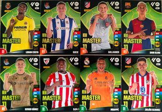 8 cromos New Master Adrenalyn XL