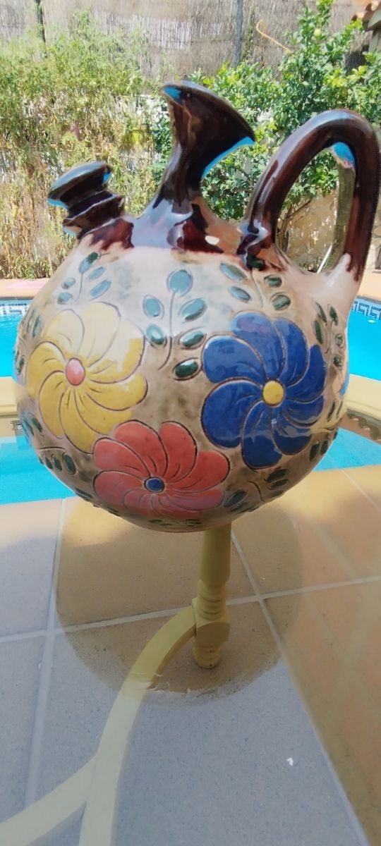 Scatola vintage dipinta a mano+ 2 piccole