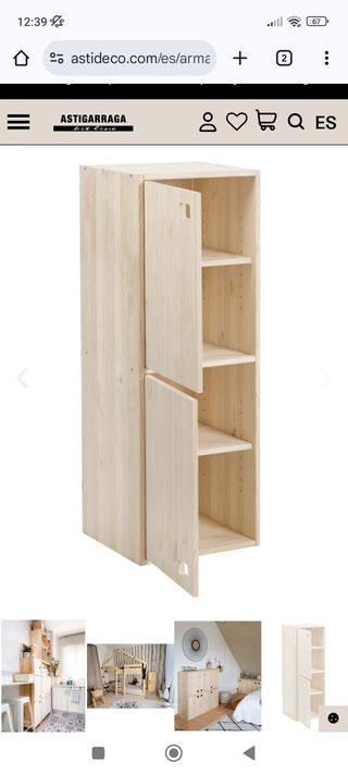 Armario madera maciza astigarraga