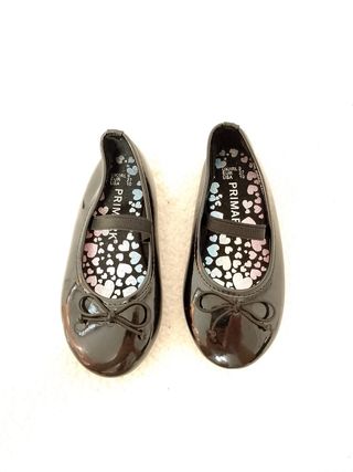 Mocasini bambina neri lucidi