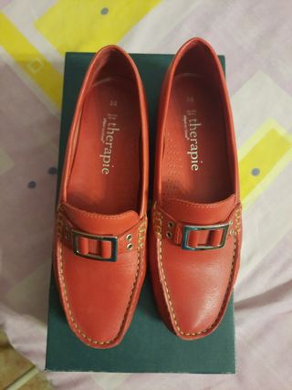 Mocasines rojos Therapie -talla 36