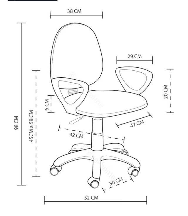 Silla de escritorio juvenil