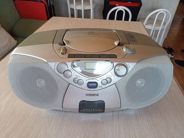 Radio Cassette CD Philips | Gris plata