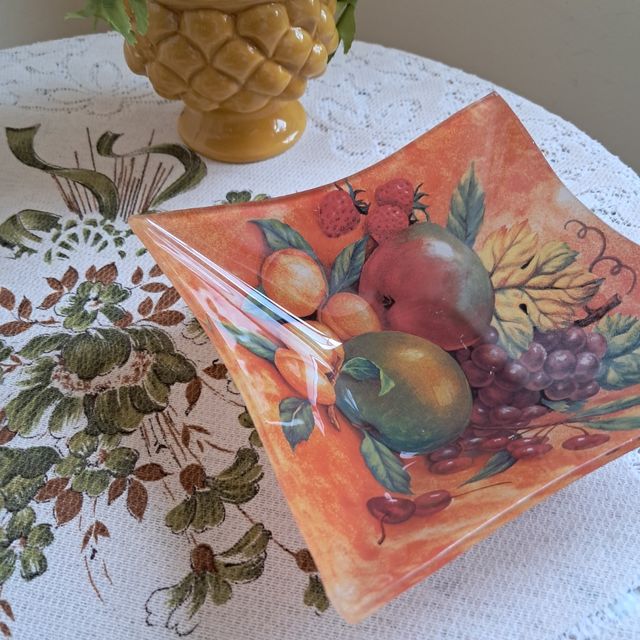 Posacenere decorato frutta cenicero decorado cendr