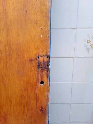 Puerta antigua azul