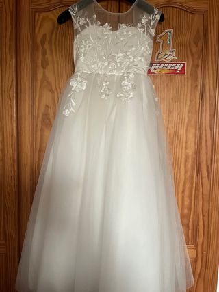 Vestido comunión niña blanco