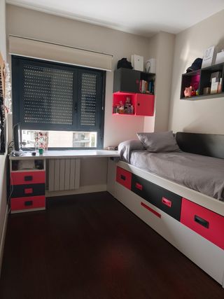 Dormitorio  juvenil con cajones - 203cm
