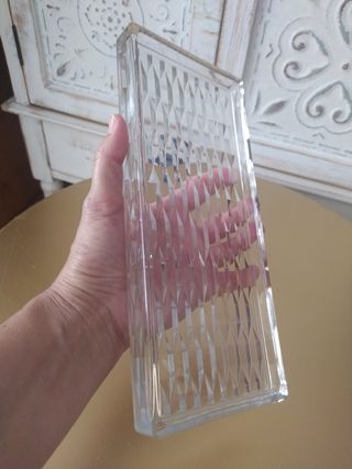 Lote jarrones/vaciabolsillos  vidrio transparente