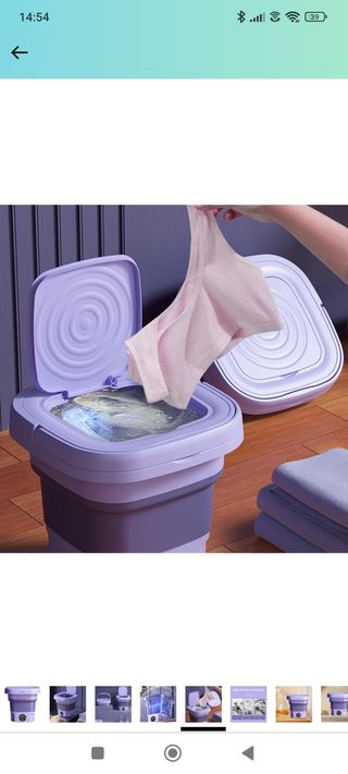 Mini Lavadora Plegable Portátil