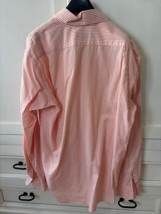 Camisa Carolina Herrera rayas naranja