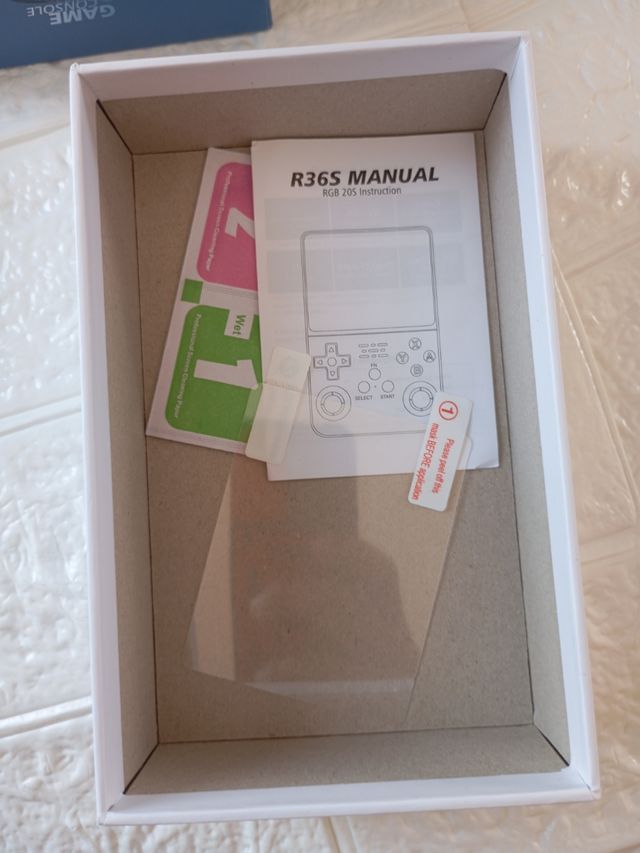 consola retro R36S azul