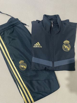 Chándal Real Madrid Adidas - Negro/Dorado