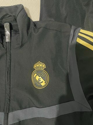 Chándal Real Madrid Adidas - Negro/Dorado