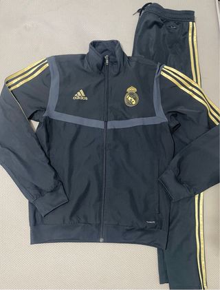 Chándal Real Madrid Adidas - Negro/Dorado
