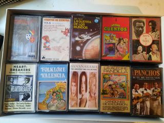 Cintas de Casette variadas, precio a negociar.
