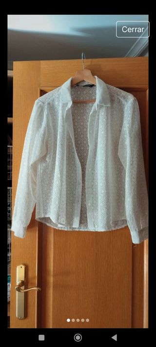 Blusa blanca mujer - Talla única