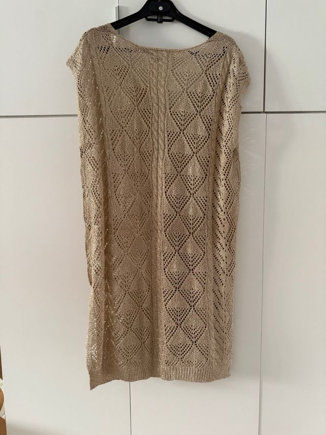 Vestido de punto beige