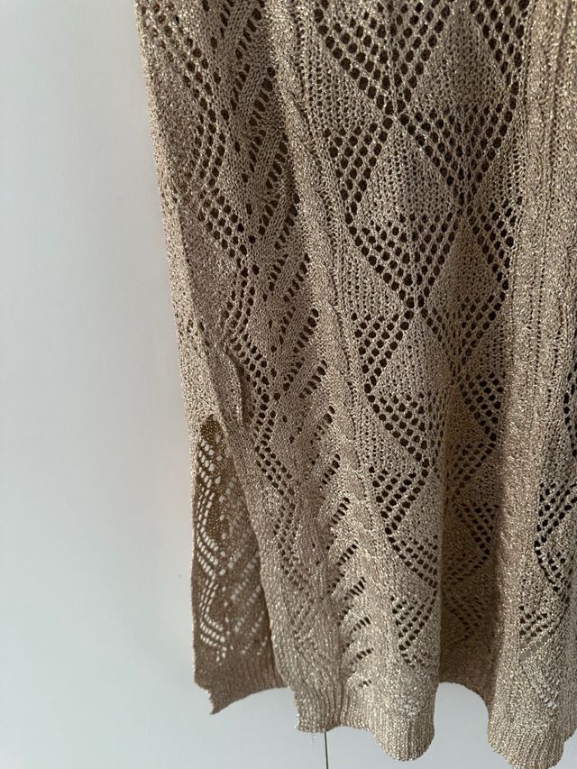 Vestido de punto beige