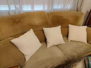 Sofá beige 3 plazas