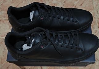 Zapatillas Tommy Hilfiger 46 Piel Negras