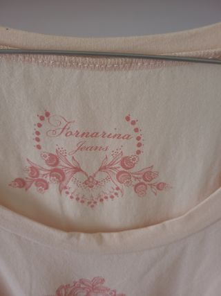 T-shirt Fornarina Jeans Tg S Beige Rosa