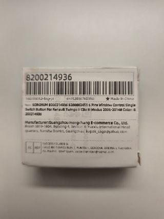 Interruptor elevalunas Renault Twingo/Clio