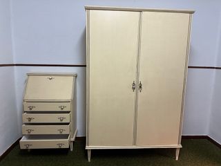 Dormitorio completo antiguo beige