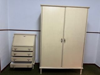 Dormitorio completo antiguo beige