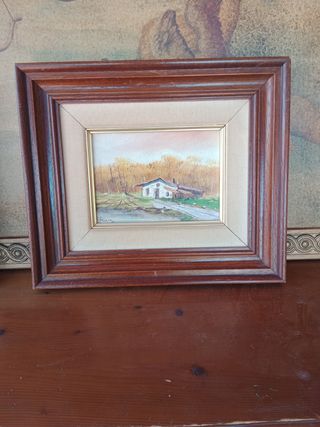 Par de cuadros  paisaje - Pintura al óleo,33x28