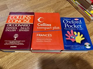 3 Diccionarios COLLINS Inglés y Francés