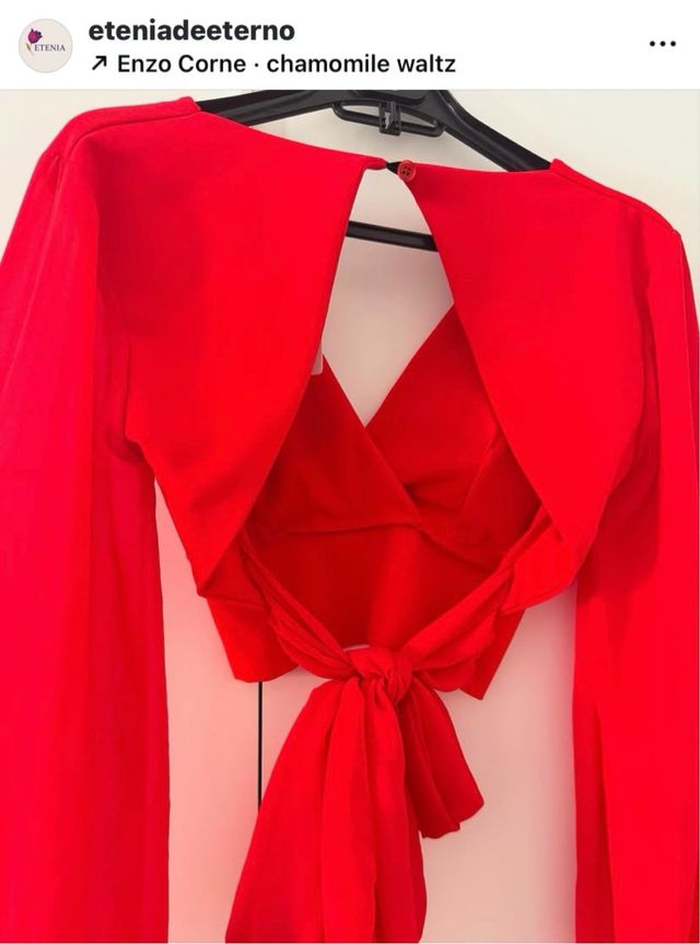 Top rojo -  talla única