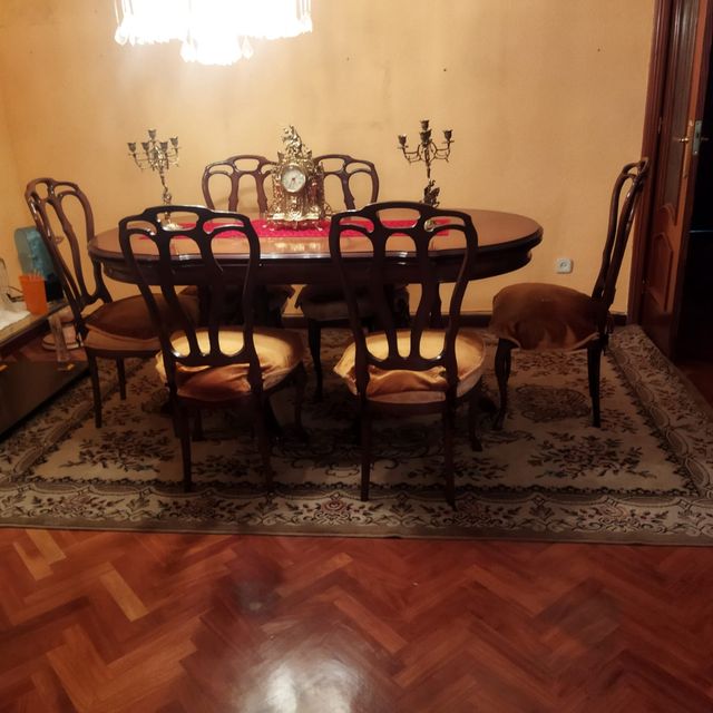 Comedor madera 6 sillas