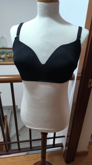 2 Sujetadores lactancia negro y gris 