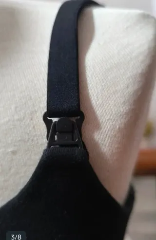 2 Sujetadores lactancia negro y gris