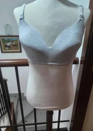 2 Sujetadores lactancia negro y gris