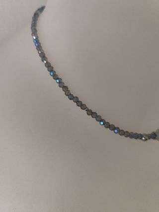 Collar de cristal con estrella y cierre en acero i