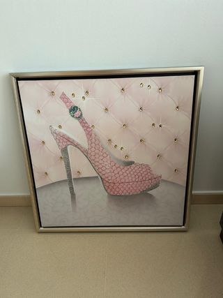 Cuadro Zapato Tacón rosa