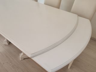 Mesa Comedor Blanca Extensible