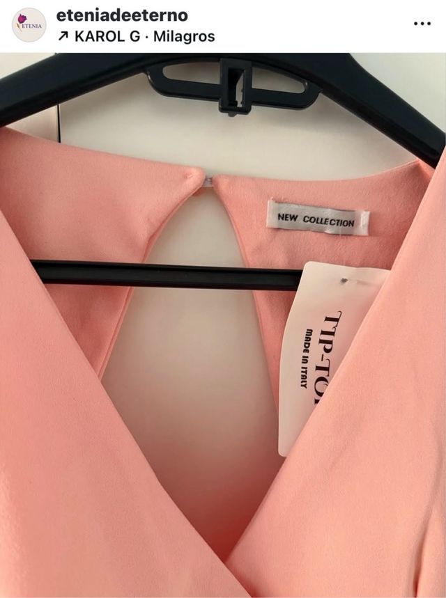 Blusa rosa - Top corto