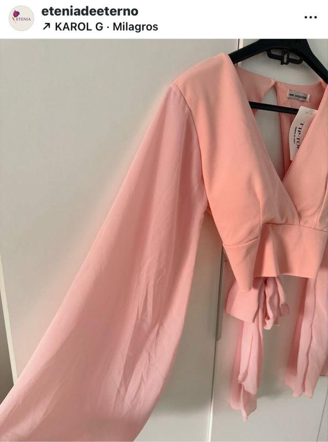 Blusa rosa - Top corto