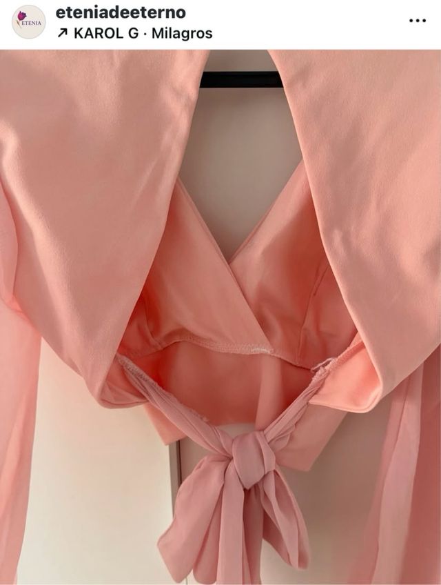 Blusa rosa - Top corto