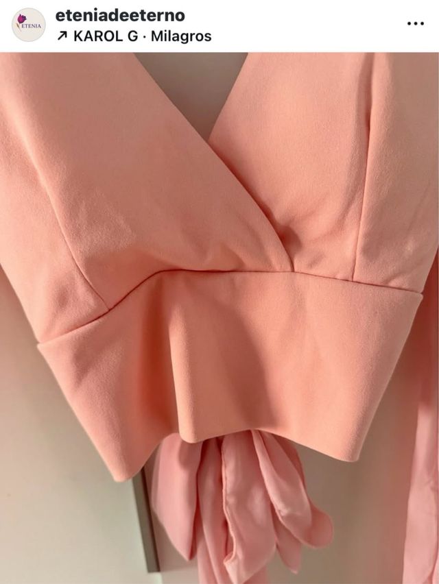 Blusa rosa - Top corto