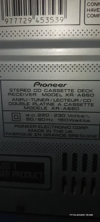 Minicadena Pioneer - Gris Plata