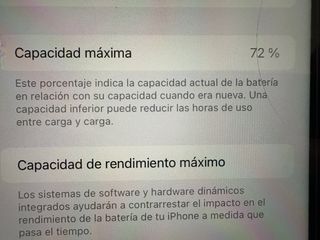 iPhone 11 64GB Gris Espacial Salud bateria 72%