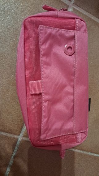 Estuche rosa - 3 bolsillos