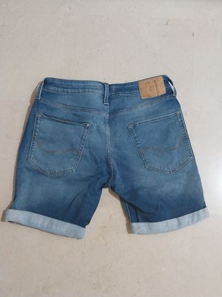 Shorts Vaqueros Jack & Jones - Azules (Roturas)